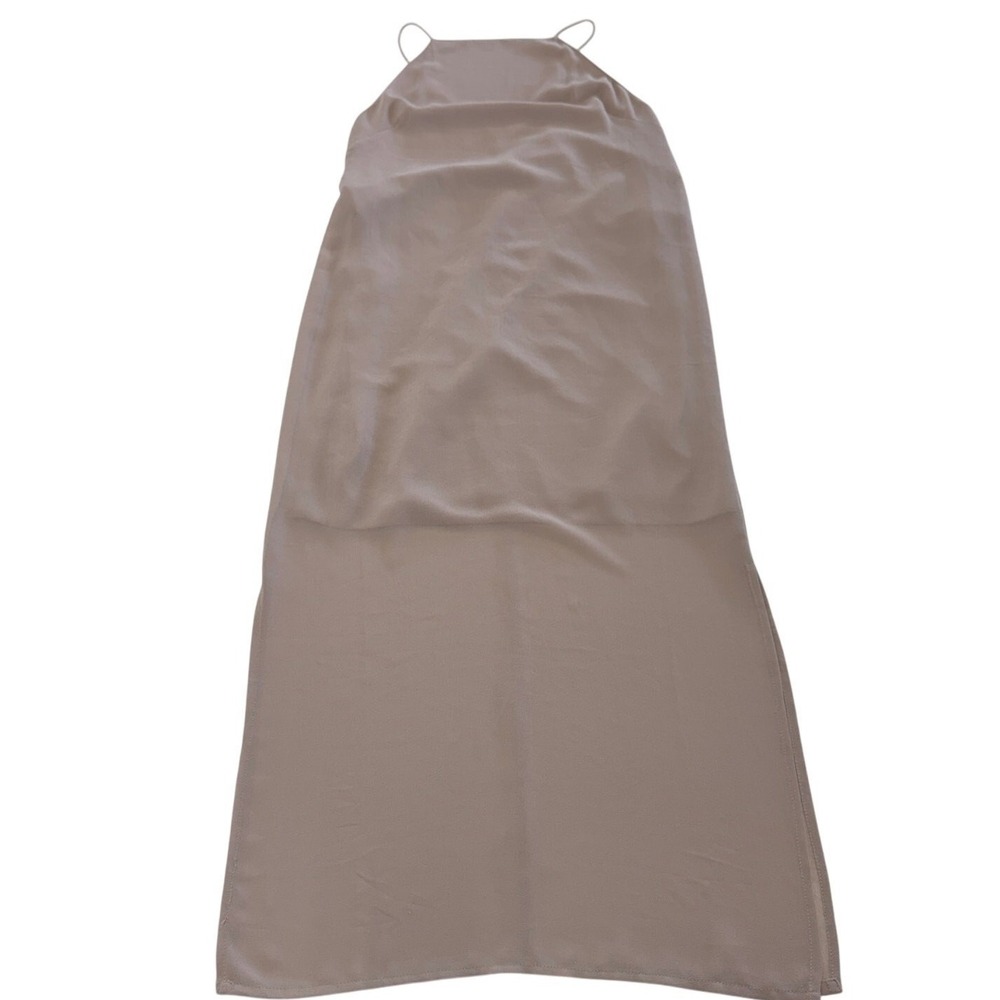 ASOS Dress‎ Womens Size 0 Pink Maxi Spaghetti Strap Sheer Layered Midi
